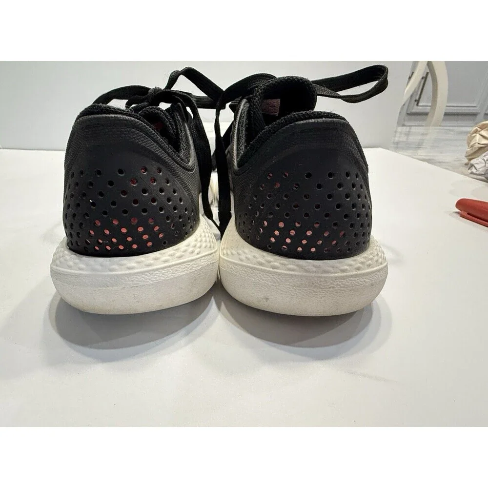 Crocs Women's Lite Ride Casual Comfort Sneakers Shoes Size 8 Black Lace-up